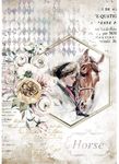 Lady Frame Rice Paper - Romantic Horses - Stamperia