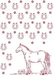 Pattern Stencil - Romantic Horses - Stamperia