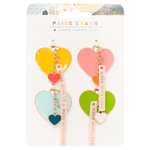 Bungalow Lane Resin Heart Charms - Paige Evans