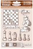 Checkmate Rubber Stamp - Alice Through The Looking Glass - Stamperia