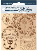 Alice Keys & Frames Decorative Chips - Stamperia