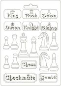 Alice Chessboard A4 Soft Mould - Stamperia