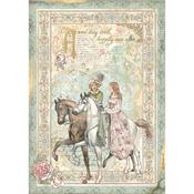 Prince On Horse Rice Paper - Sleeping Beauty - Stamperia