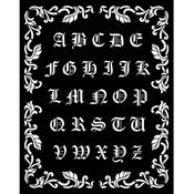 Alphabet Stencil - Sleeping Beauty - Stamperia