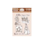 Once Upon a Time Rubber Stamp - Sleeping Beauty - Stamperia