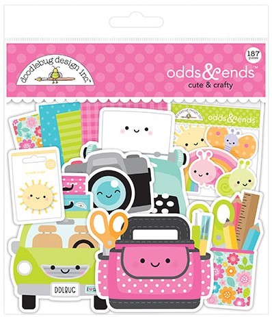 Doodlebug Design Cute & Crafty Collection - Shaker-Pops - Glitter Jar