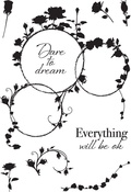 Rose Loops - Creative Expressions Designer Boutique A6 Clear Stamp