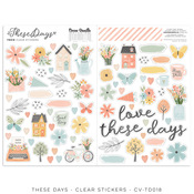 These Days Clear Stickers - Cocoa Vanilla Studio