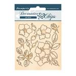 Flowers Decorative Chips - Romantic Christmas - Stamperia