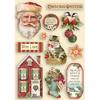 Classic Christmas Colored Wooden Frame - Stamperia
