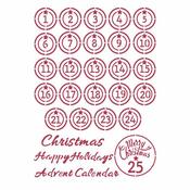 Advent Stencil - Christmas Patchwork - Stamperia