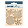 Fan and Circles Decorative Chips - Sir Vagabond In Japan - Stamperia