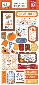 Fall 6x13 Chipboard Phrases - Echo Park