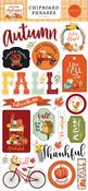 Welcome Autumn 6x13 Chipboard Phrases - Carta Bella