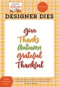 Thankful Autumn Word Die Set - Welcome Autumn - Carta Bella