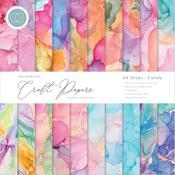 Ink Drops Candy - Craft Consortium Double-Sided Paper Pad 12"X12"