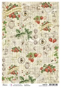 Country Strawberries A4 Rice Paper - Aesop's Fables - Ciao Bella