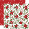 Pretty Poinsettias Paper - Christmas Magic - Echo Park