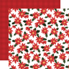 Popping Poinsettias Paper - Happy Christmas - Carta Bella