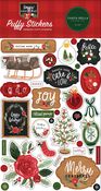 Happy Christmas Puffy Stickers - Carta Bella