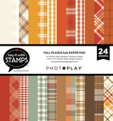 Fall Plaid 6x6 Paper Pad - Say It With Stamps  - Photoplay