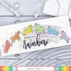 Oversized Rainbow Word Die - Waffle Flower Crafts