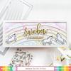 Oversized Rainbow Word Die - Waffle Flower Crafts