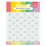 Duo-tone Hearts Stencil - Waffle Flower Crafts