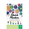 Duel-Tip Alcohol Sketch Markers - Set of 12 - American Crafts