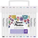 Duel-Tip Alcohol Sketch Markers - Set of 60 - American Crafts
