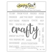 Crafty Buzzword 4x4 Stamp Set - Honey Bee Stamps