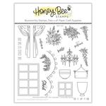 She Shed Barn Add-on 6x6 Stamp Set - Honey Bee Stamps