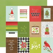 3x4 Elements Paper - Make it Merry - Simple Stories