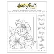 Framed: Anemones 6x6 Stamp Set - Honey Bee Stamps