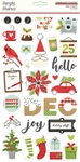 Make it Merry 6x12 Chipboard Stickers - Simple Stories