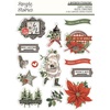 Simple Vintage Rustic Christmas Layered Stickers - Simple Stories