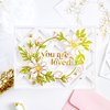 Daisy Wreath Hot Foil Plate - Pinkfresh
