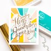 Hugs And Good Vibes Hot Foil Plate - Pinkfresh
