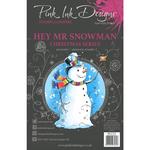 Hey Mr. Snowman A5 Clear Stamp Set - Pink Ink Designs