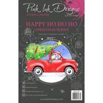 Happy Ho Ho Ho A5 Clear Stamp Set - Pink Ink Designs