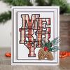 Big Bold Words Merry Craft Die and Stamp Set - Creative Expressions