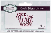 Mini Expressions- Get Well Soon - Creative Expressions Craft Dies By Sue Wilson