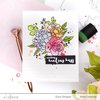 Inky Bouquet Simple Coloring Stencil - Altenew