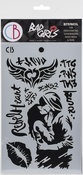 Urban Kiss - Ciao Bella Bad Girls Texture Stencil 5"X8"