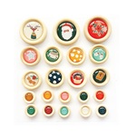 Cozy Christmas Wood Buttons - Fancy Pants