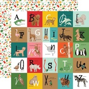 Alphabet Squares Paper - Animal Kingdom - Echo Park