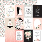 Journaling 3X4 Cards Paper - Wedding - Echo Park