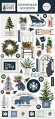 Welcome Winter 6x13 Chipboard Accents - Carta Bella