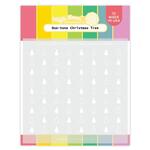 Duo-tone Christmas Tree Stencil - Waffle Flower Crafts