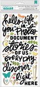 Story of Us Phrase Puffy Thickers With Gold Foil - Fernwood - Vicki Boutin